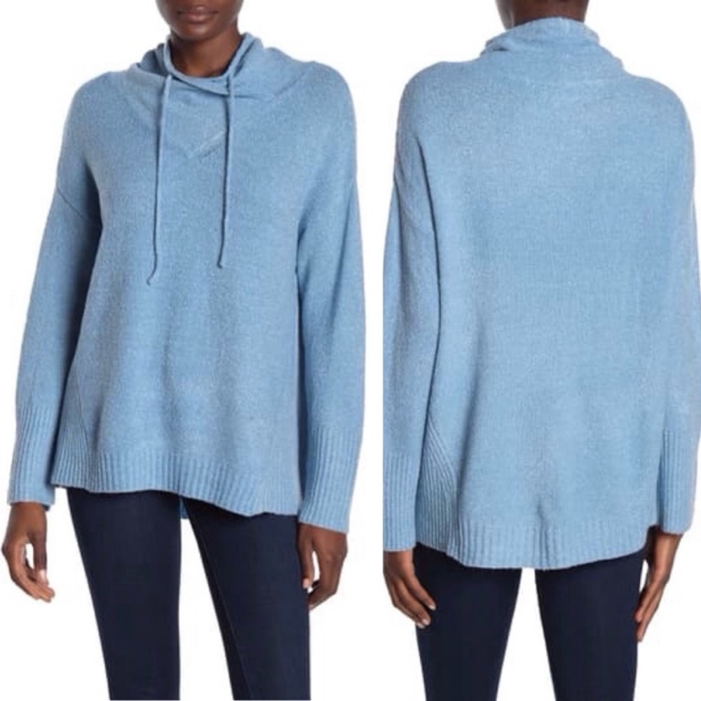 PHILOSOPHY Funnel Neck Pullover Sweater Size XL Misty Blue NEW